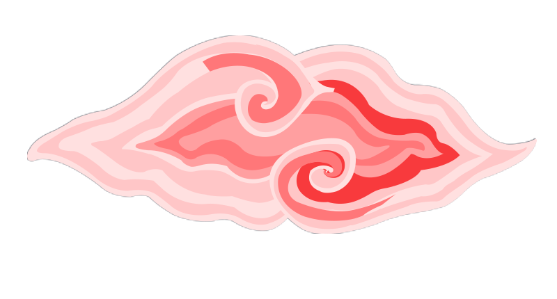 red clouds